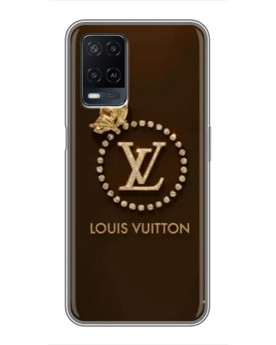 Чехол для OPPO A54 с картинкой «LV — золотая печать»