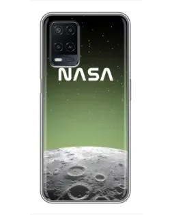 Чехол для OPPO A54 с картинкой «NASA — лунный градиент»
