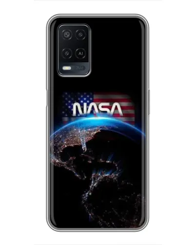 Чехол для OPPO A54 с картинкой «Земля из космоса NASA»
