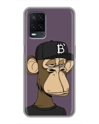 Чехол для OPPO A54 с картинкой «Bored Ape в кепке»