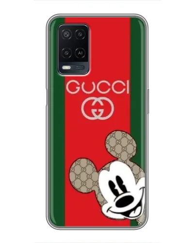 Чохол для OPPO A54 з картинкою «Gucci — смуги та Міккі»