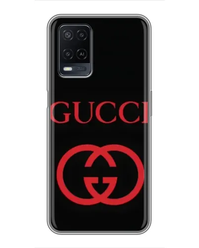 Чохол для OPPO A54 з картинкою «Gucci — червоний логотип»