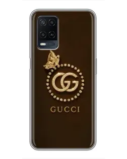 Чохол для OPPO A54 з картинкою «Gucci — золотий метелик»