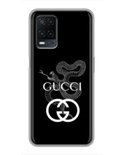 Чохол для OPPO A54 з картинкою «Gucci — срібна змія»
