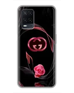 Чохол для OPPO A54 з картинкою «Gucci — неонова троянда»