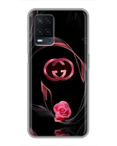 Чохол для OPPO A54 з картинкою «Gucci — неонова троянда»