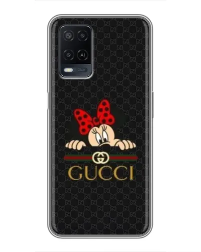Чохол для OPPO A54 з картинкою «Мінні Маус Gucci — чорний»