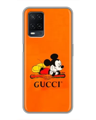 Чехол для OPPO A54 с картинкой «Микки Маус Gucci — оранж» Чехол для OPPO A54 с картинкой «Микки Маус Gucci — оранж»