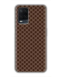 Чохол для OPPO A54 з картинкою «Gucci — шоколадна сітка» Чохол для OPPO A54 з картинкою «Gucci — шоколадна сітка»