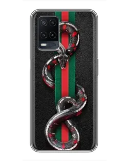 Чохол для OPPO A54 з картинкою «Gucci — змія на смузі» Чохол для OPPO A54 з картинкою «Gucci — змія на смузі»