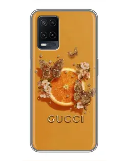 Чохол для OPPO A54 з картинкою «Gucci — золоті метелики» Чохол для OPPO A54 з картинкою «Gucci — золоті метелики»