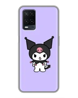 Чехол для OPPO A54 с картинкой «Kuromi — нежный фиолетовый»