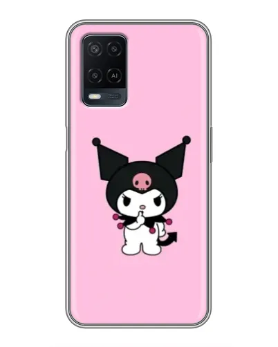 Чехол для OPPO A54 с картинкой «Kuromi — розовая нежность»