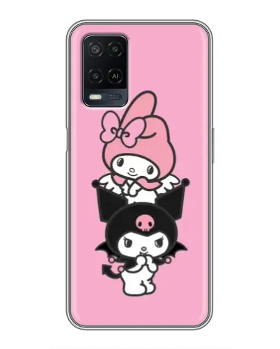 Чехол для OPPO A54 с картинкой «My Melody и Kuromi»