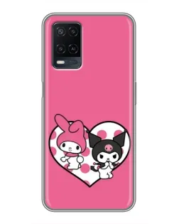 Чехол для OPPO A54 с картинкой «Kuromi и My Melody»