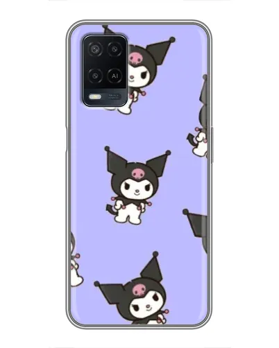 Чехол для OPPO A54 с картинкой «Паттерн с Kuromi»