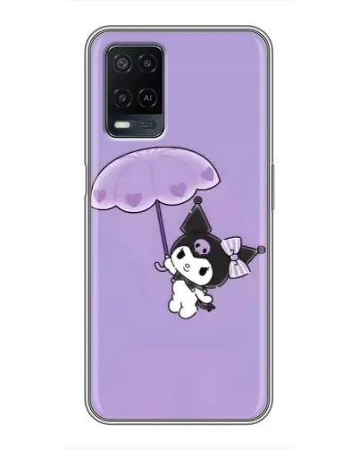 Чехол для OPPO A54 с картинкой «Kuromi с зонтиком»