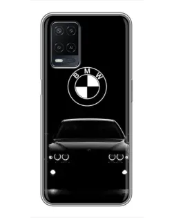 Чехол для OPPO A54 с картинкой «BMW — взгляд из темноты»