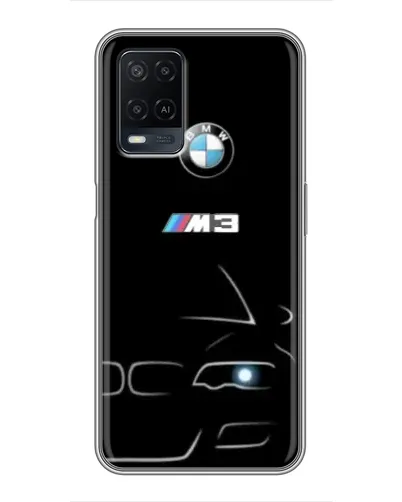 Чехол для OPPO A54 с картинкой «Минималистичный принт BMW M3»