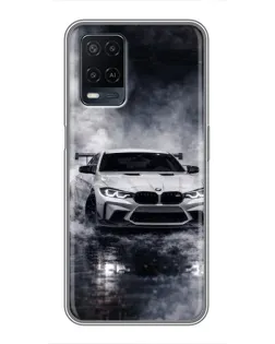 Чехол для OPPO A54 с картинкой «BMW сквозь туман»