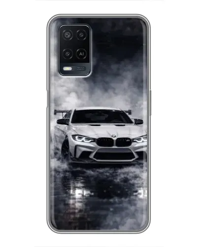 Чехол для OPPO A54 с картинкой «BMW сквозь туман»