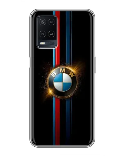 Чехол для OPPO A54 с картинкой «BMW M-Power неон»