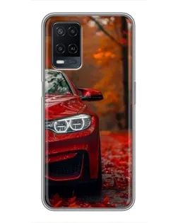 Чехол для OPPO A54 с картинкой «Осенняя BMW M4»