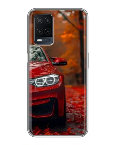Чехол для OPPO A54 с картинкой «Осенняя BMW M4»