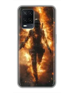 Чохол для OPPO A54 з картинкою «BMW — швидкість у дощі» Чохол для OPPO A54 з картинкою «BMW — швидкість у дощі»