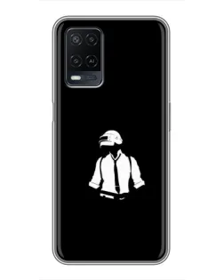 Чохол для OPPO A54 з картинкою «PUBG — білий шолом»