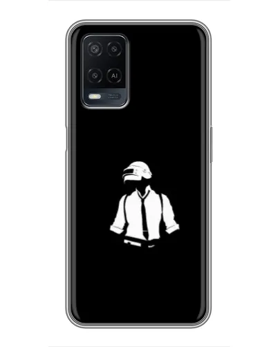 Чохол для OPPO A54 з картинкою «PUBG — білий шолом» Чохол для OPPO A54 з картинкою «PUBG — білий шолом»