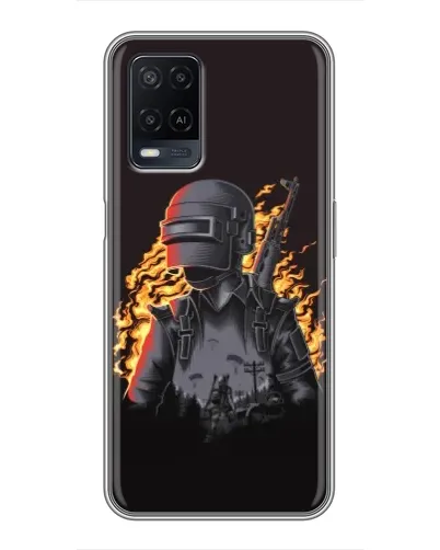 Чохол для OPPO A54 з картинкою «PUBG — вогняний силует» Чохол для OPPO A54 з картинкою «PUBG — вогняний силует»