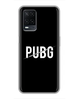 Чохол для OPPO A54 з картинкою «PUBG — білий логотип»