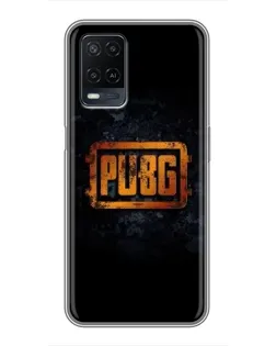 Чохол для OPPO A54 з картинкою «PUBG — золотий логотип»