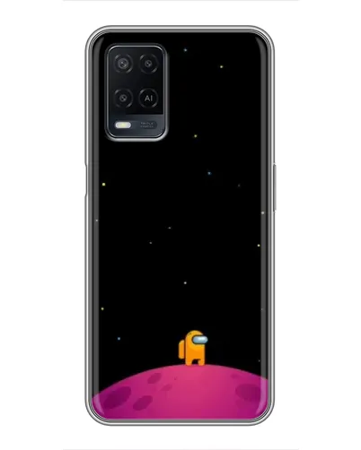Чехол для OPPO A54 с картинкой «Одинокий герой на планете»