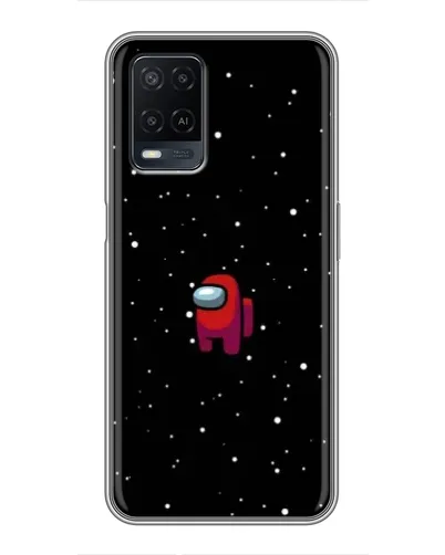 Чехол для OPPO A54 с картинкой «Красный Among Us»