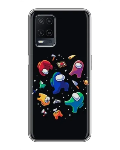 Чехол для OPPO A54 с картинкой «Among Us космос»