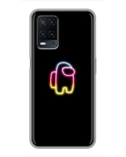 Чехол для OPPO A54 с картинкой «Among Us градиент»