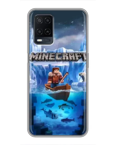 Чохол для OPPO A54 з картинкою «Minecraft льодянийсвіт»