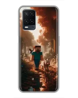 Чохол для OPPO A54 з картинкою «Стів у лісі»