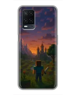 Чохол для OPPO A54 з картинкою «Стів біля вежі»