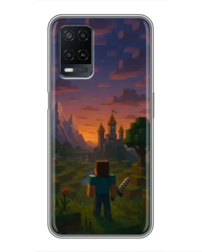 Чохол для OPPO A54 з картинкою «Стів біля вежі»