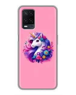 Чехол для OPPO A54 с картинкой «Сказочный единорог»