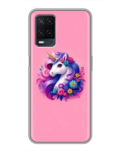 Чехол для OPPO A54 с картинкой «Сказочный единорог»