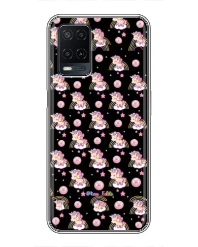 Чехол для OPPO A54 с картинкой «Magic Unicorn паттерн»