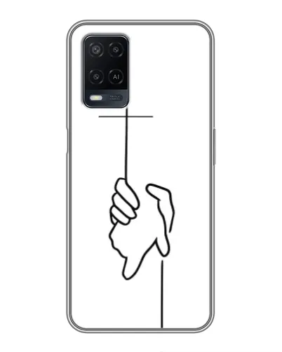 Чехол для OPPO A54 с картинкой «Рука держит»