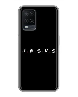 Чехол для OPPO A54 с картинкой «Точки веры J.E.S.U.S.»