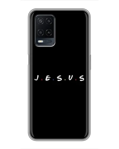 Чехол для OPPO A54 с картинкой «Точки веры J.E.S.U.S.»