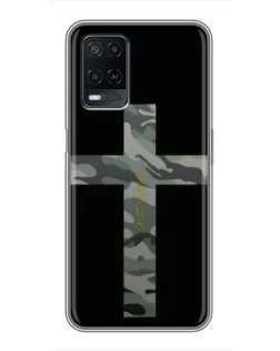 Чехол для OPPO A54 с картинкой «Милитари Крест»