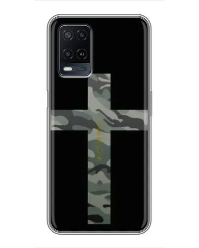 Чехол для OPPO A54 с картинкой «Милитари Крест»